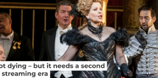 American soprano Renee Fleming performs at a dress rehearsal for a Metropolitan Opera production of ‘The Merry Widow’ in New York in 2014. Jack Vartoogian/Getty Images